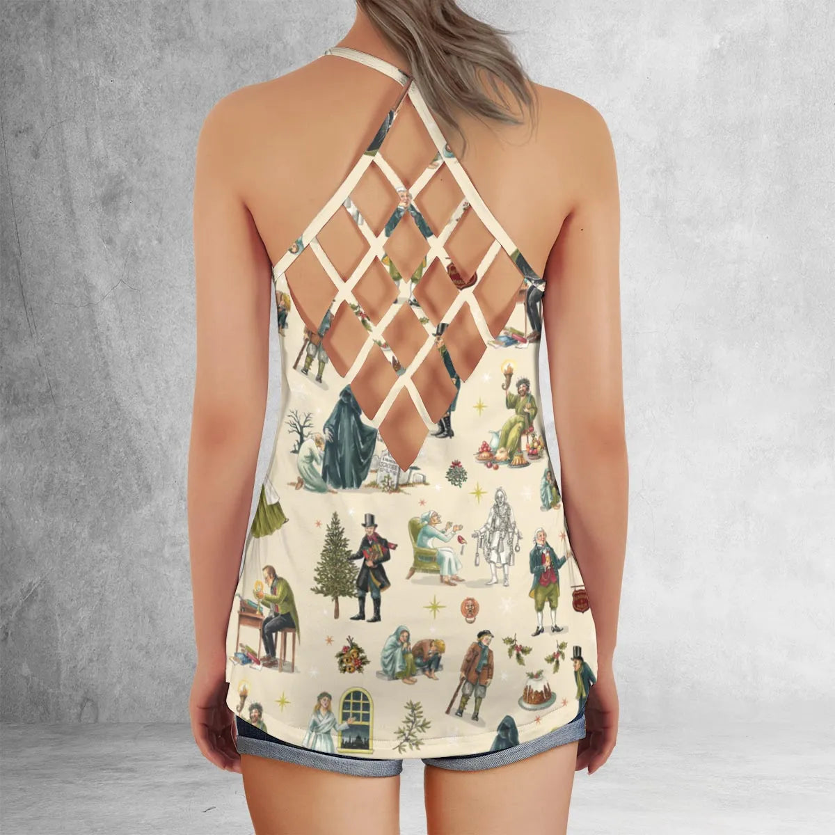 Criss Cross Tank Top - ZT8HYXAD