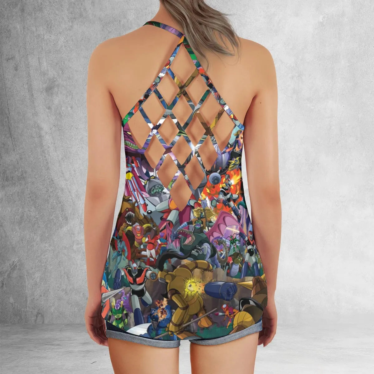 Criss Cross Tank Top - N3D9GYT5