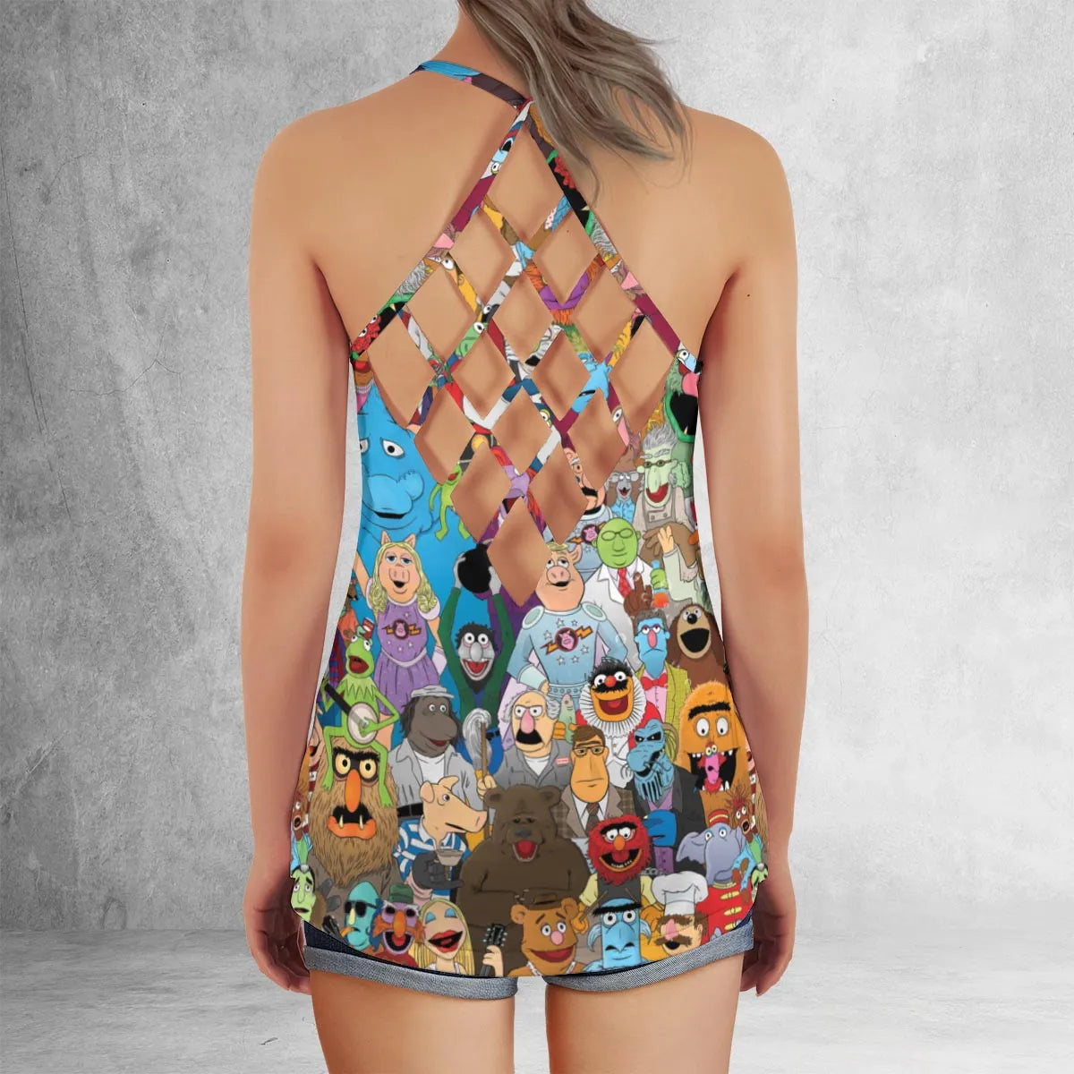 Criss Cross Tank Top - 4UB7WYXU