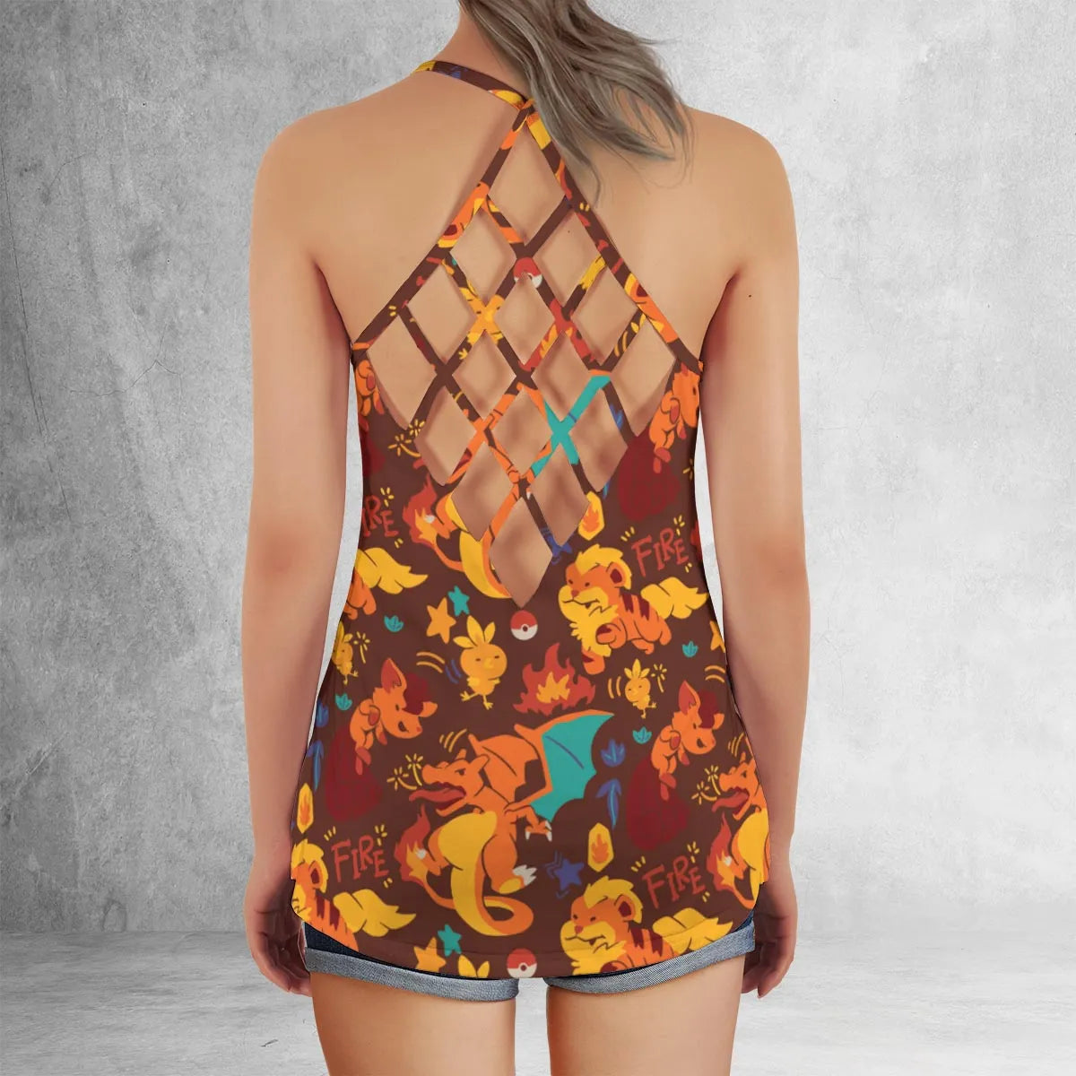 Criss Cross Tank Top - SMUY3D92