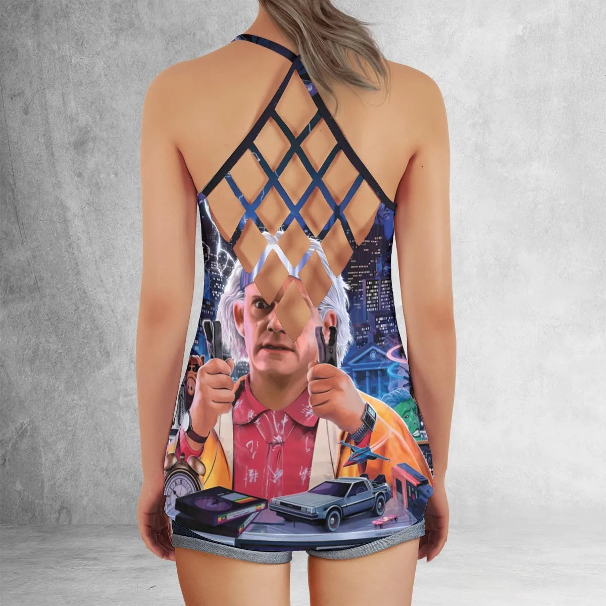 Criss Cross Tank Top - NVCE2VSA