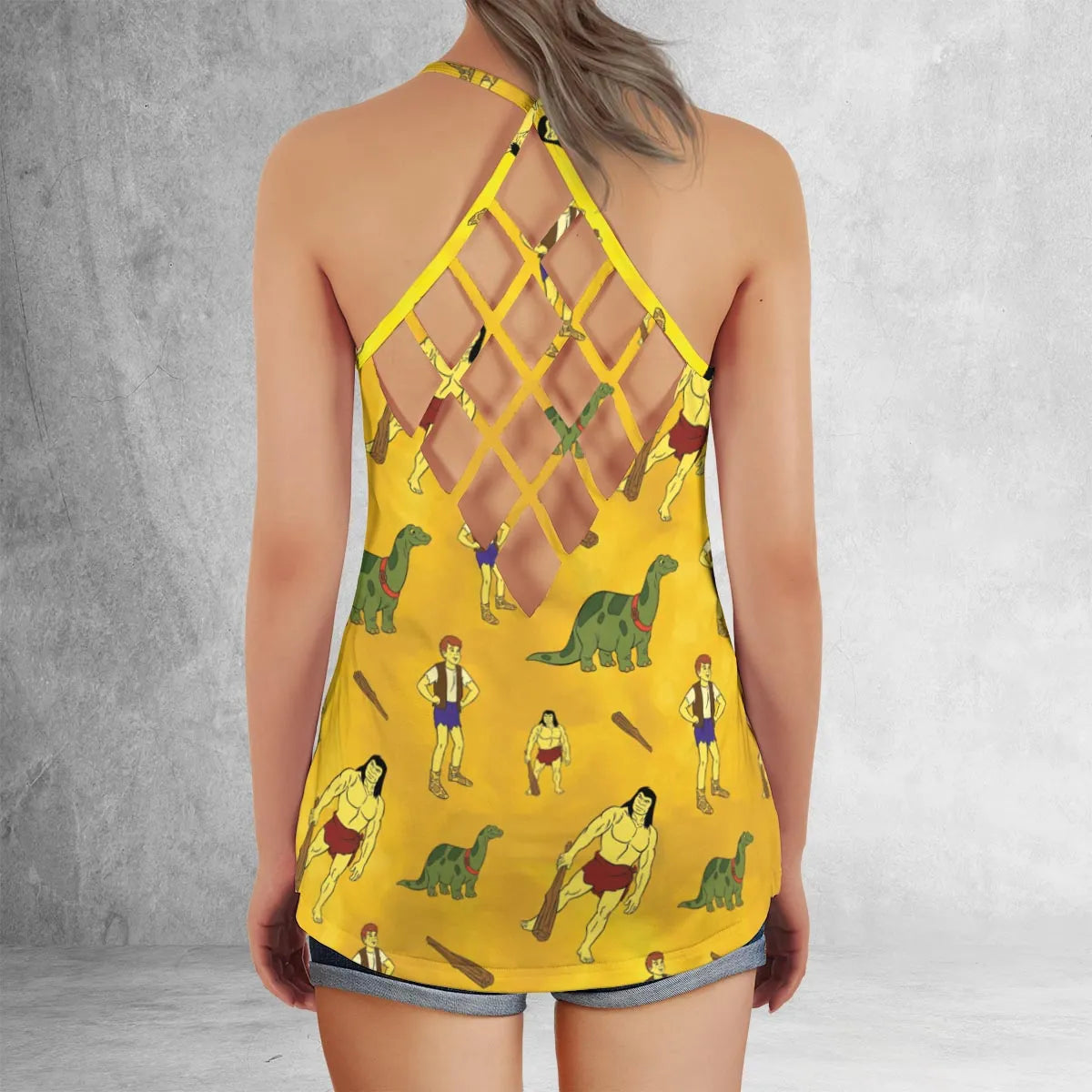 Criss Cross Tank Top - E5ZUYB8M