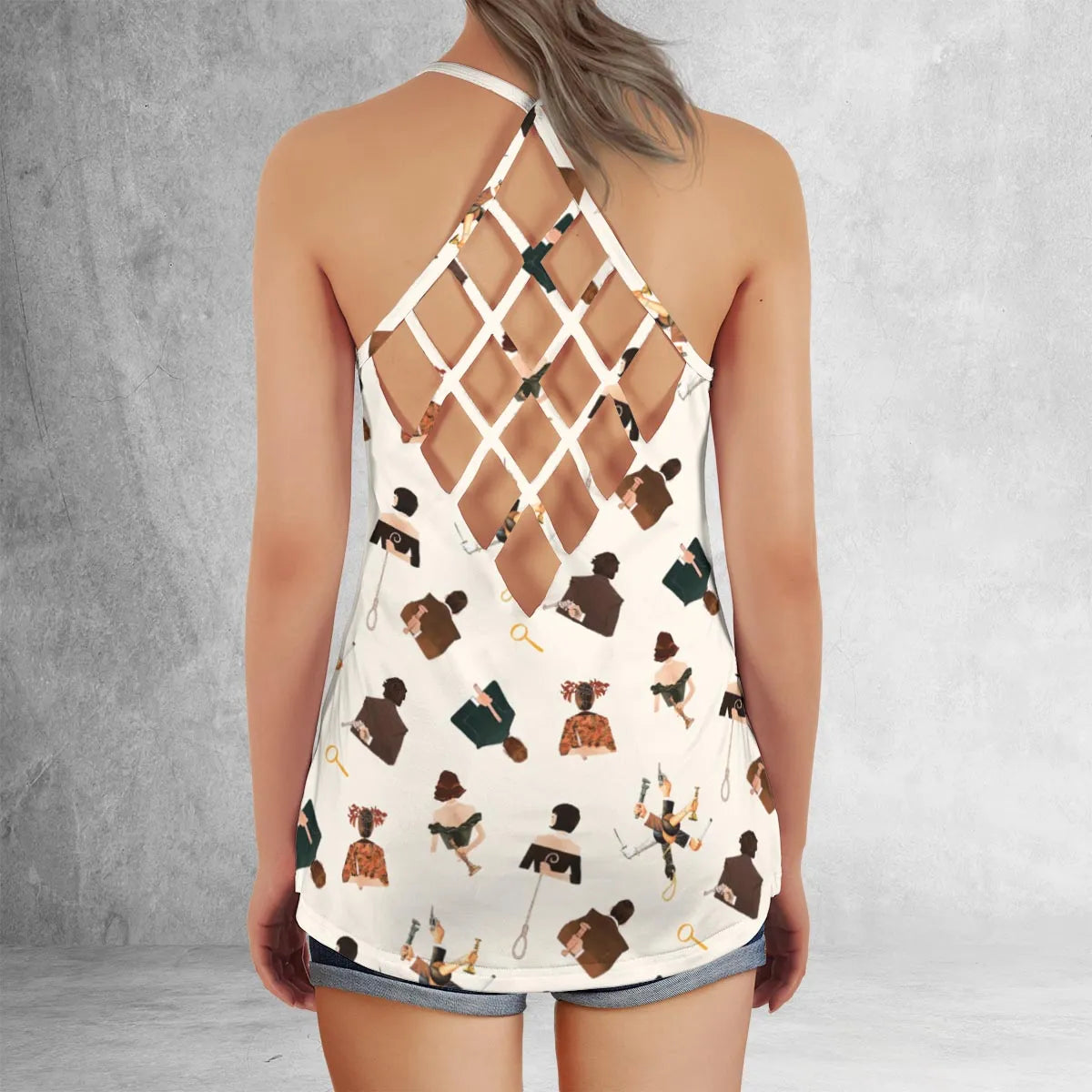 Criss Cross Tank Top - 7ZF4PTTQ