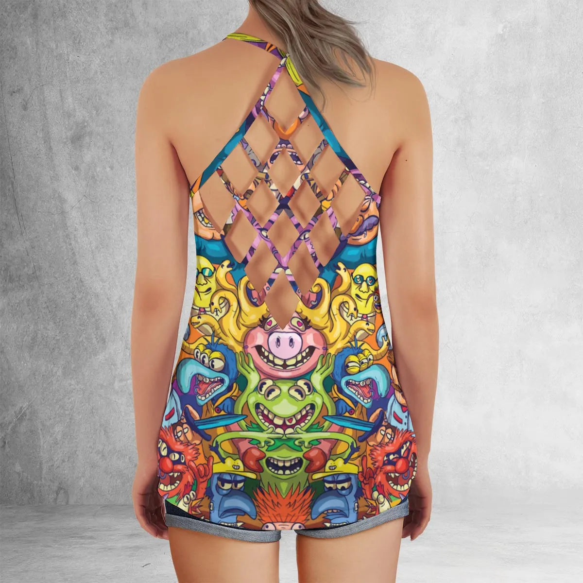Criss Cross Tank Top - CX2AYZSW
