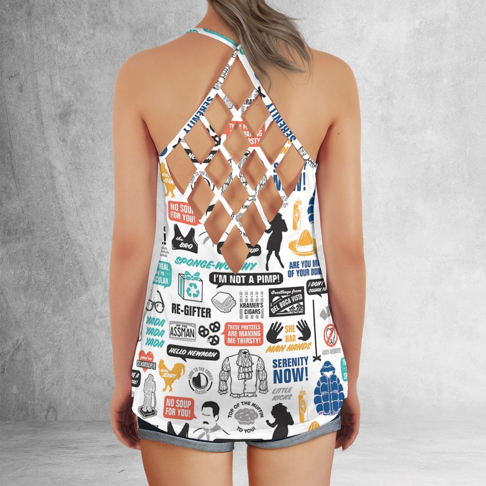 Criss Cross Tank Top - B1PA5LT3 -  - 3