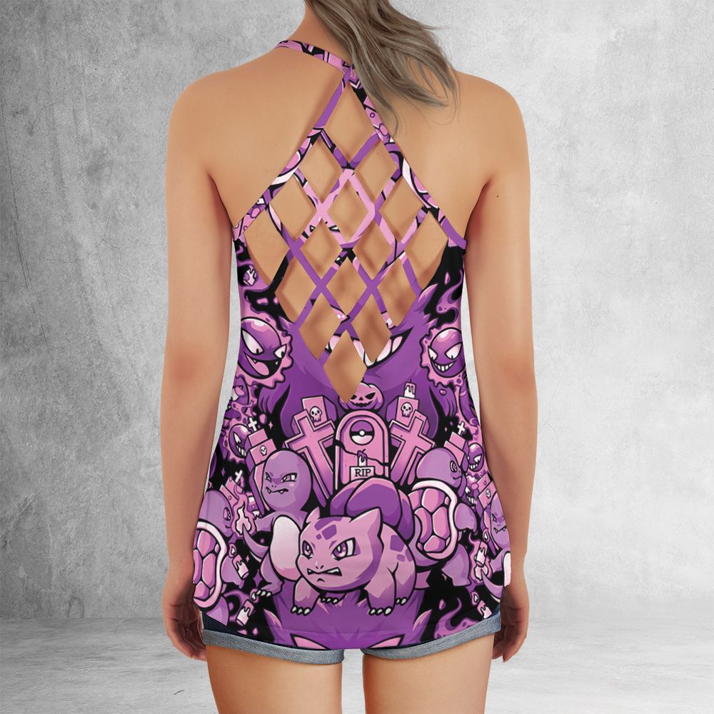 Criss Cross Tank Top - 2GLESS7D -  - 3