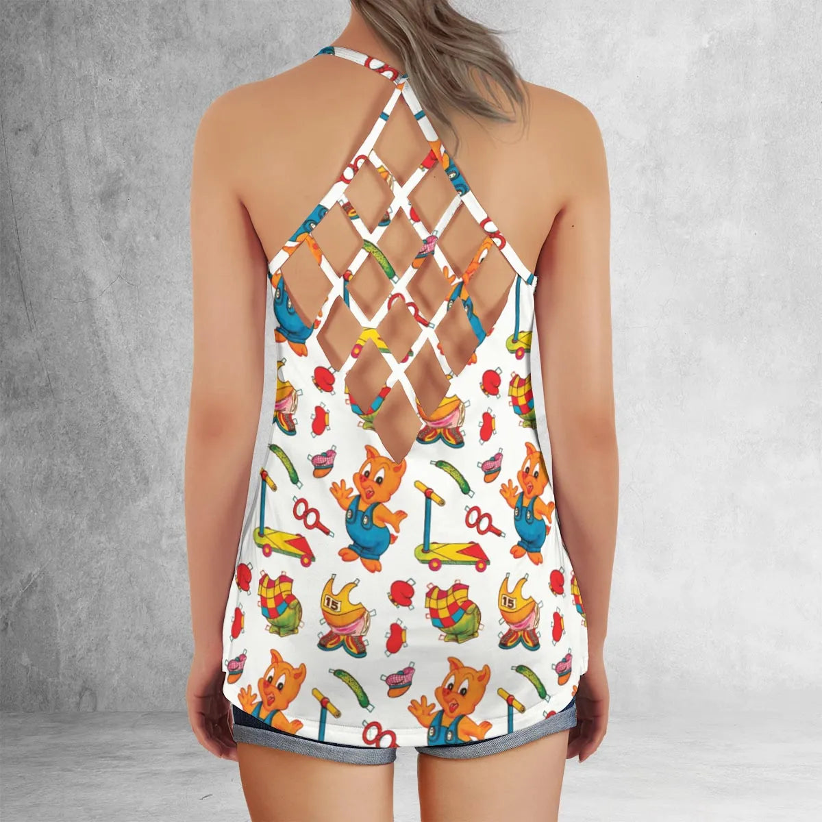 Criss Cross Tank Top - AZA1HJLH