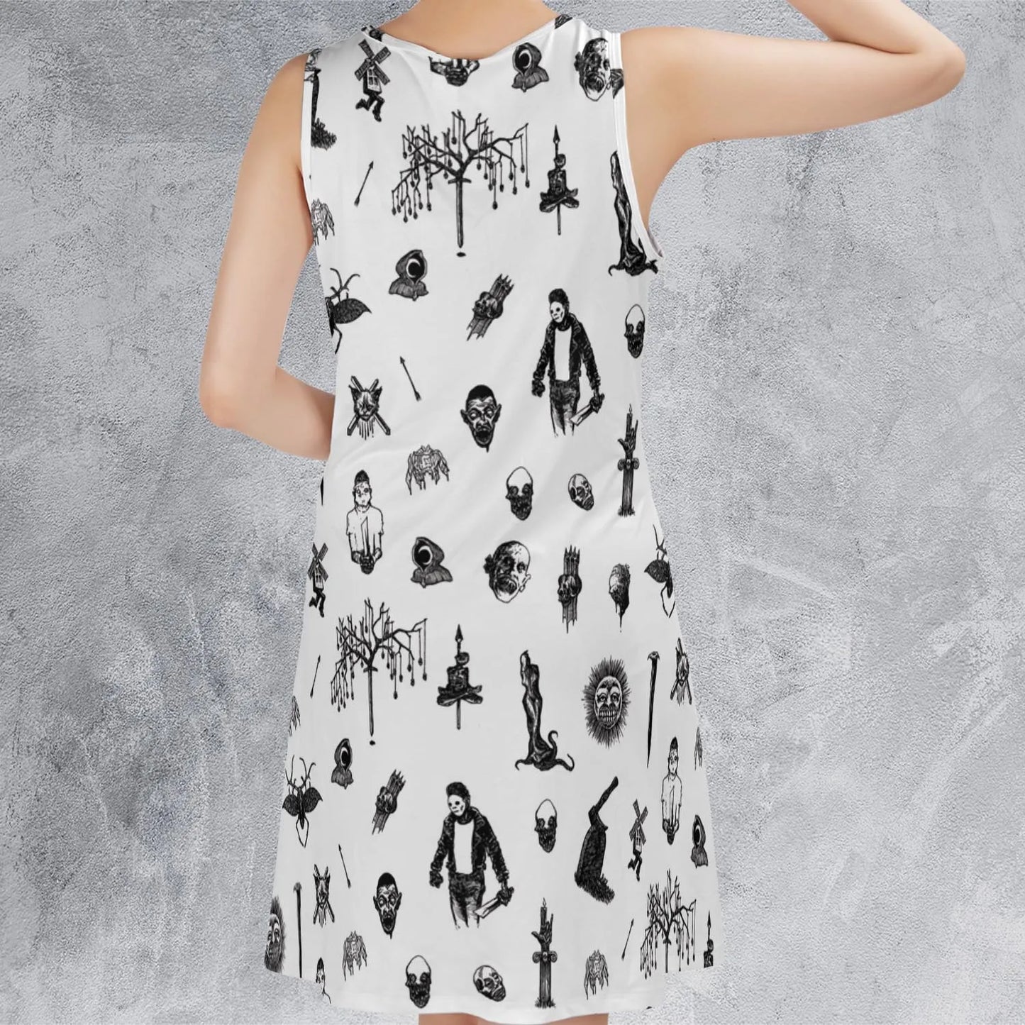 Sleeveless Dress - 4R3HW7G9