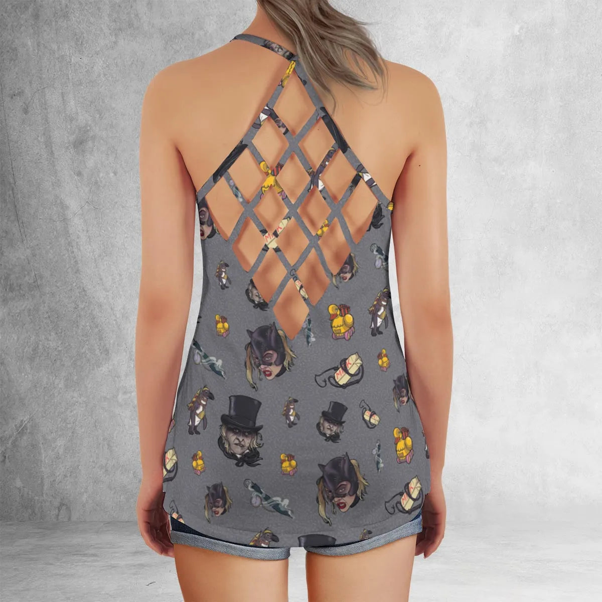 Criss Cross Tank Top - BVJ5SUT2