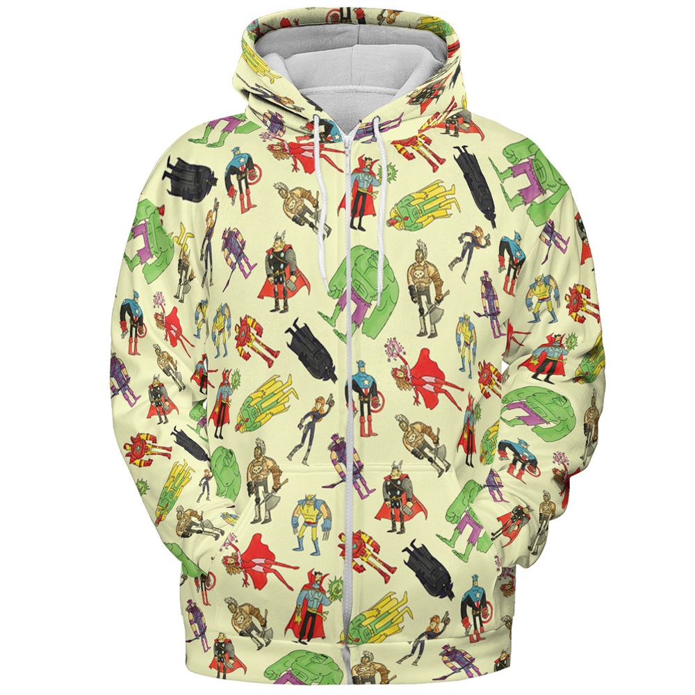 All-over Print Hoodie - QZYCP7KK -  - 3