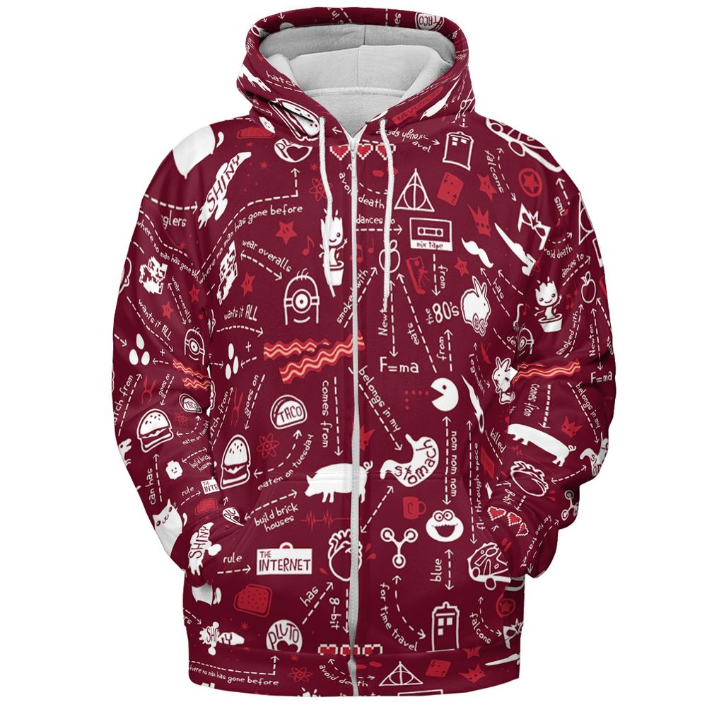All-over Print Hoodie - 6NV1DUSX -  - 3