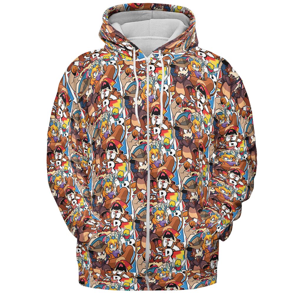 All-over Print Hoodie - EGS3BWSC -  - 3