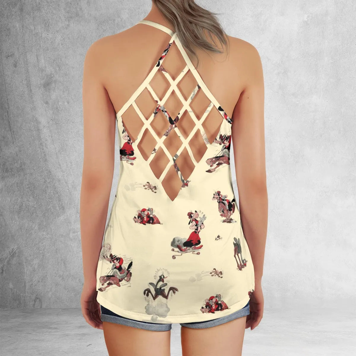 Criss Cross Tank Top - T4JLS9H4