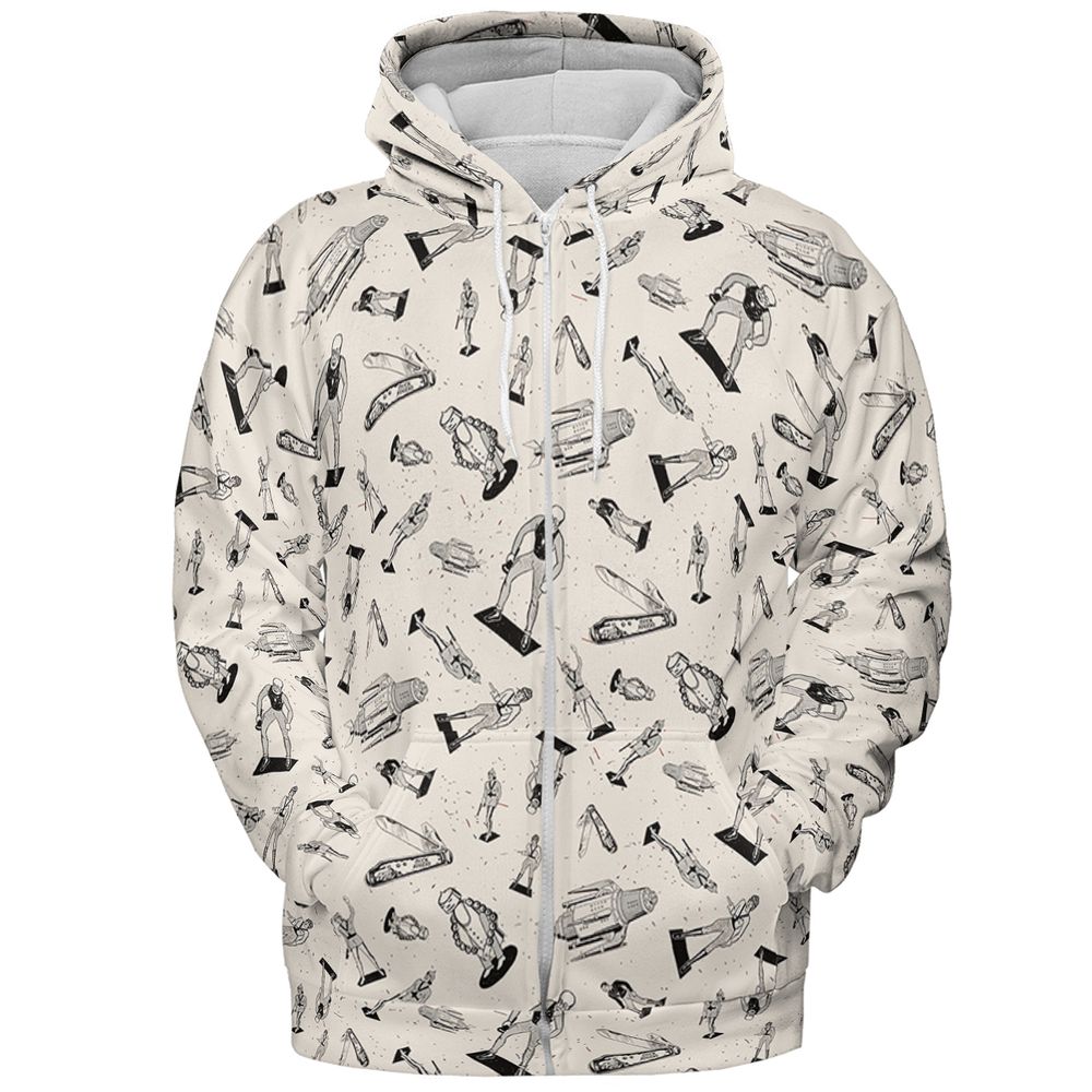 All-over Print Hoodie - QLNZ2D8H -  - 3