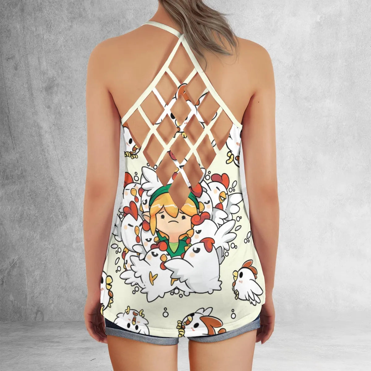 Criss Cross Tank Top - LZ2WQQRP