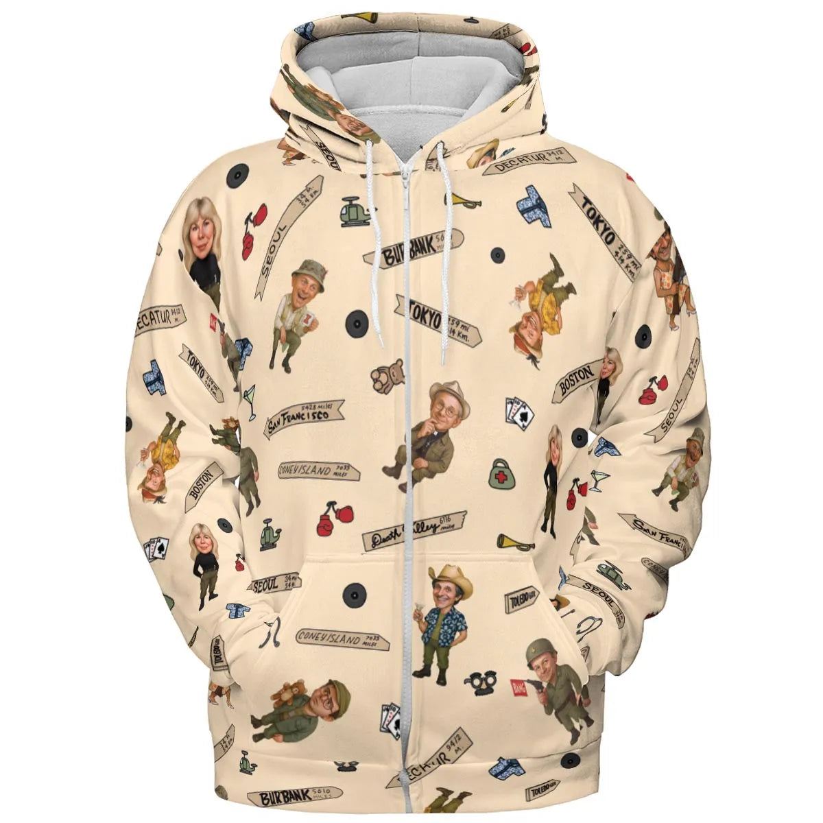 All-over Print Hoodie - ZLBCFENP
