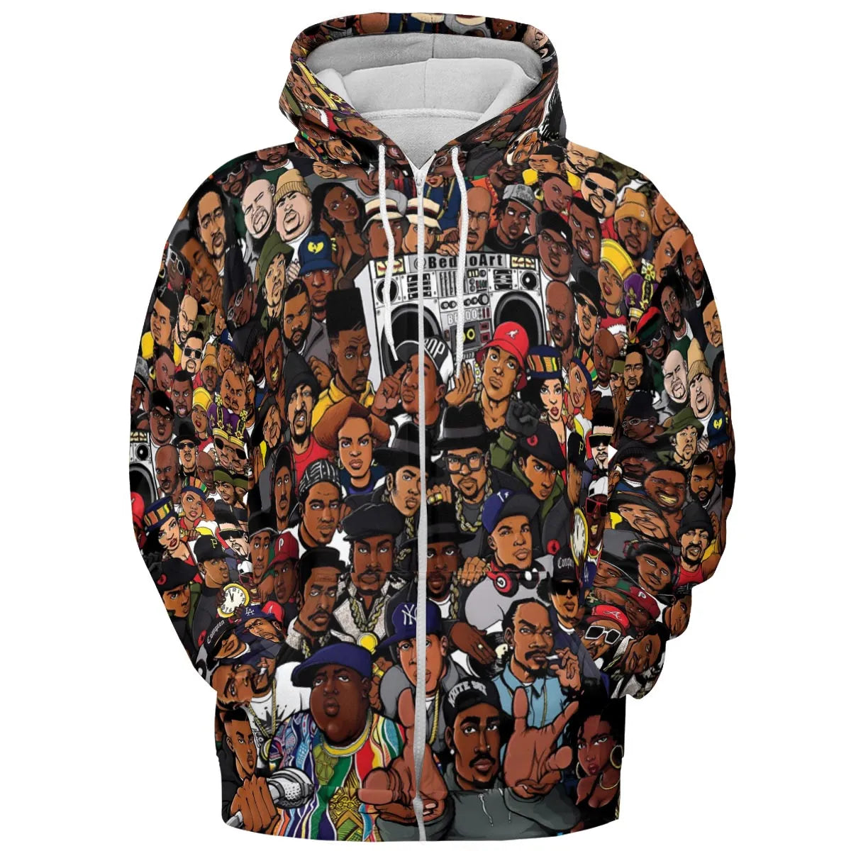 All-over Print Hoodie - HDX1BJBZ