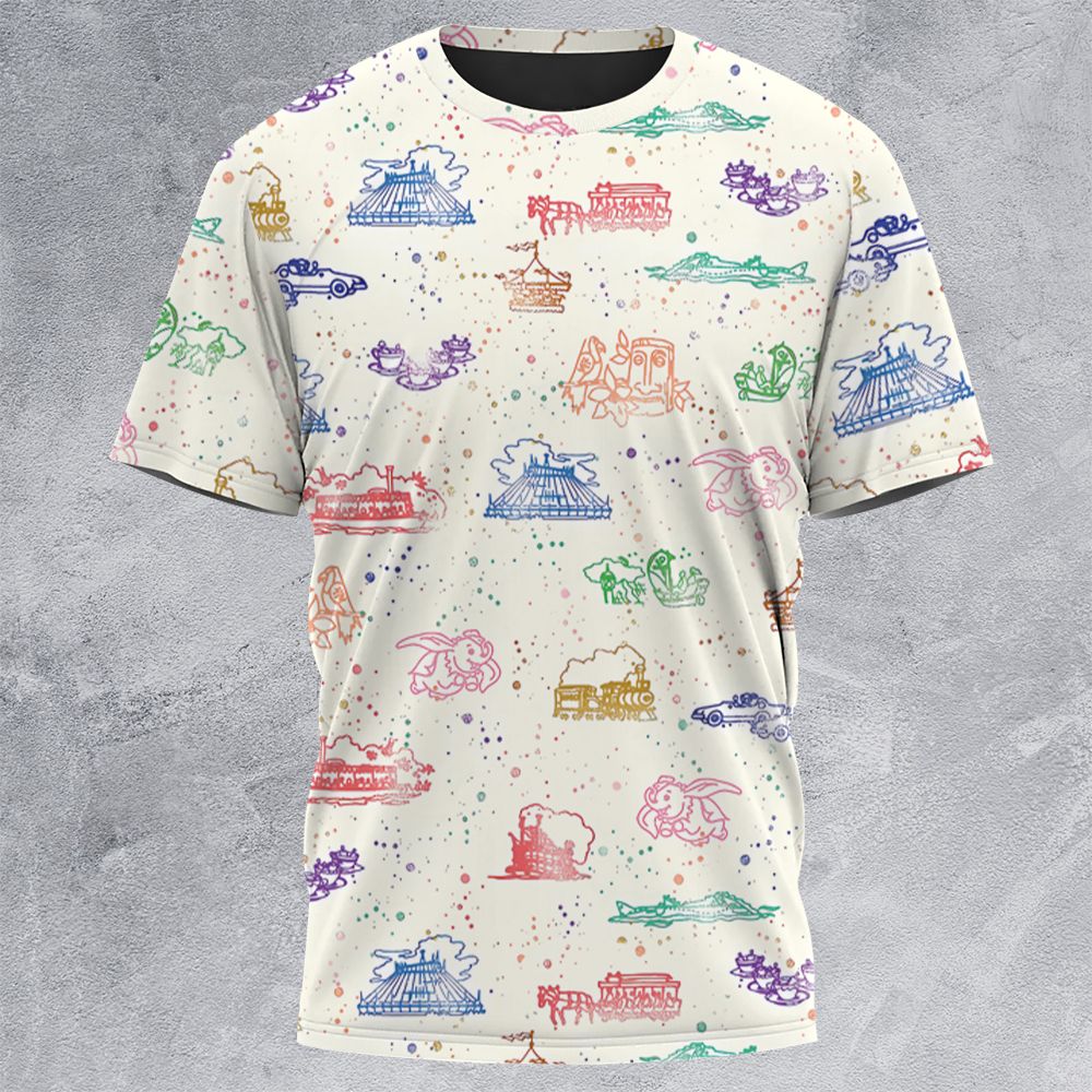 All-Over Print Unisex T-Shirt - FFE6VWE1 -  - 3