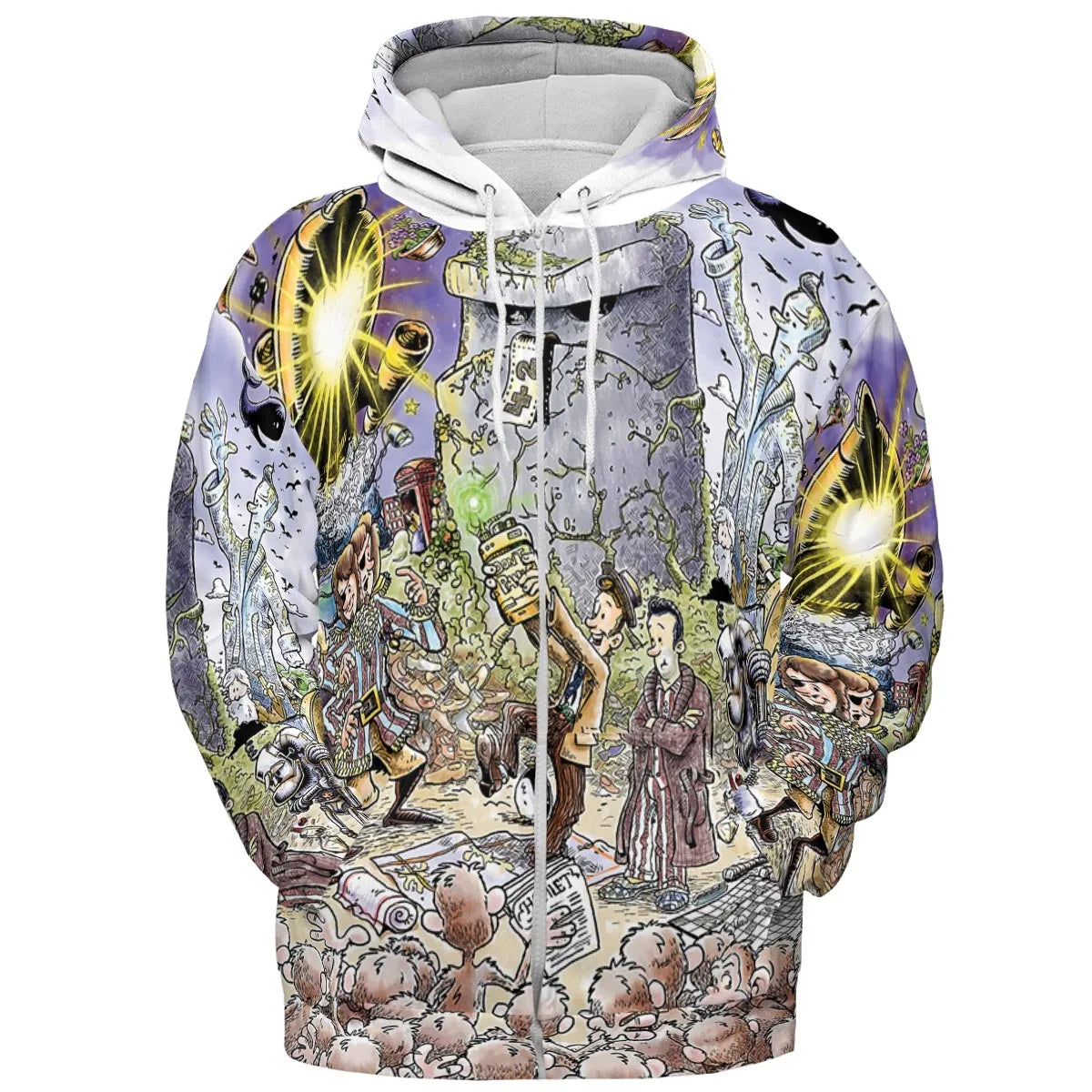 All-over Print Hoodie - QWNHHYQX