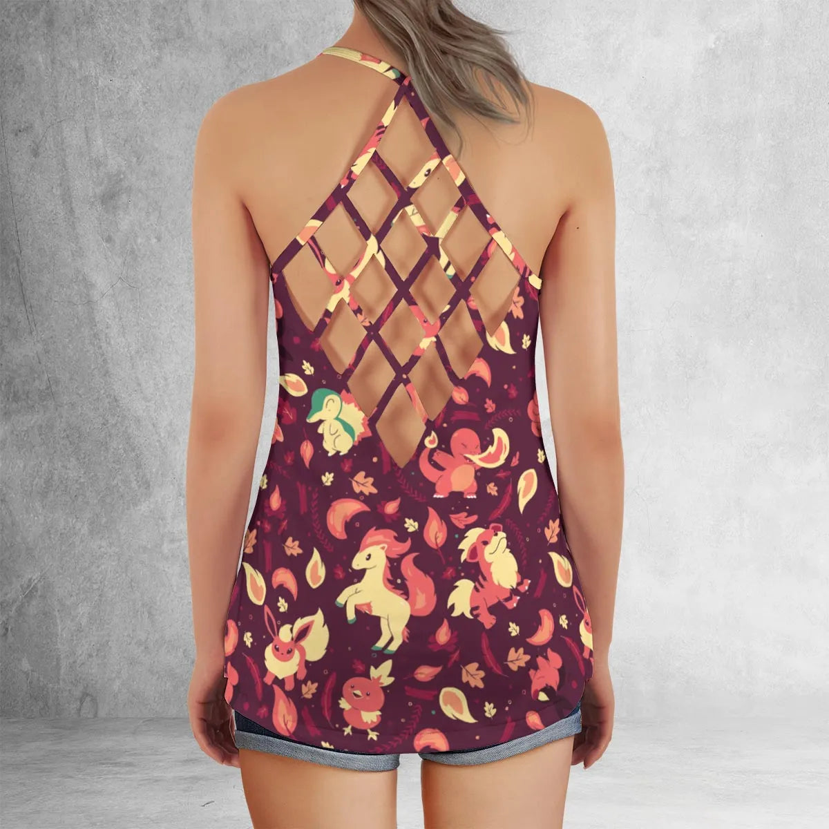 Criss Cross Tank Top - F5PFBZUH