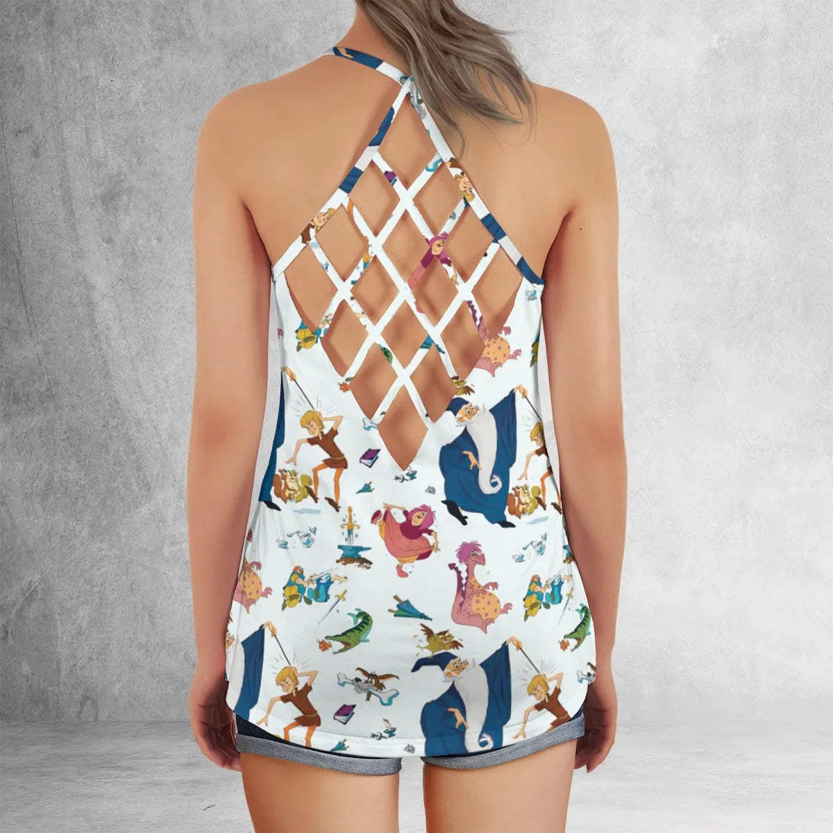 Criss Cross Tank Top - 3M3E9BTJ