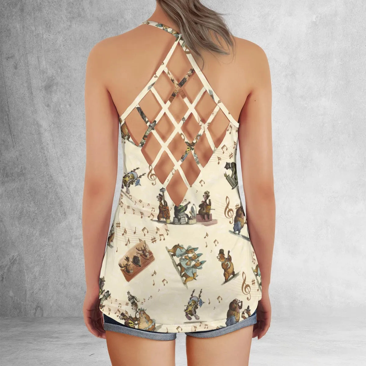 Criss Cross Tank Top - AYA3MJP9