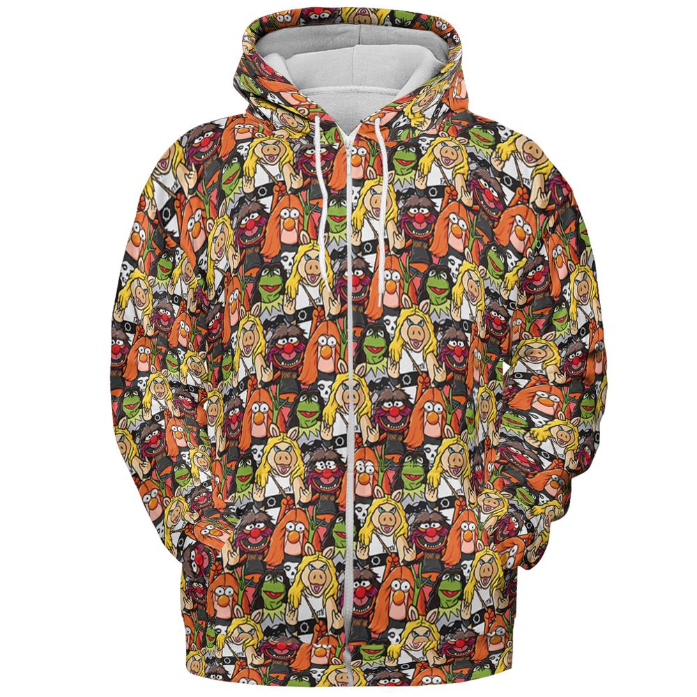 All-over Print Hoodie - N4BJ4ARW -  - 3