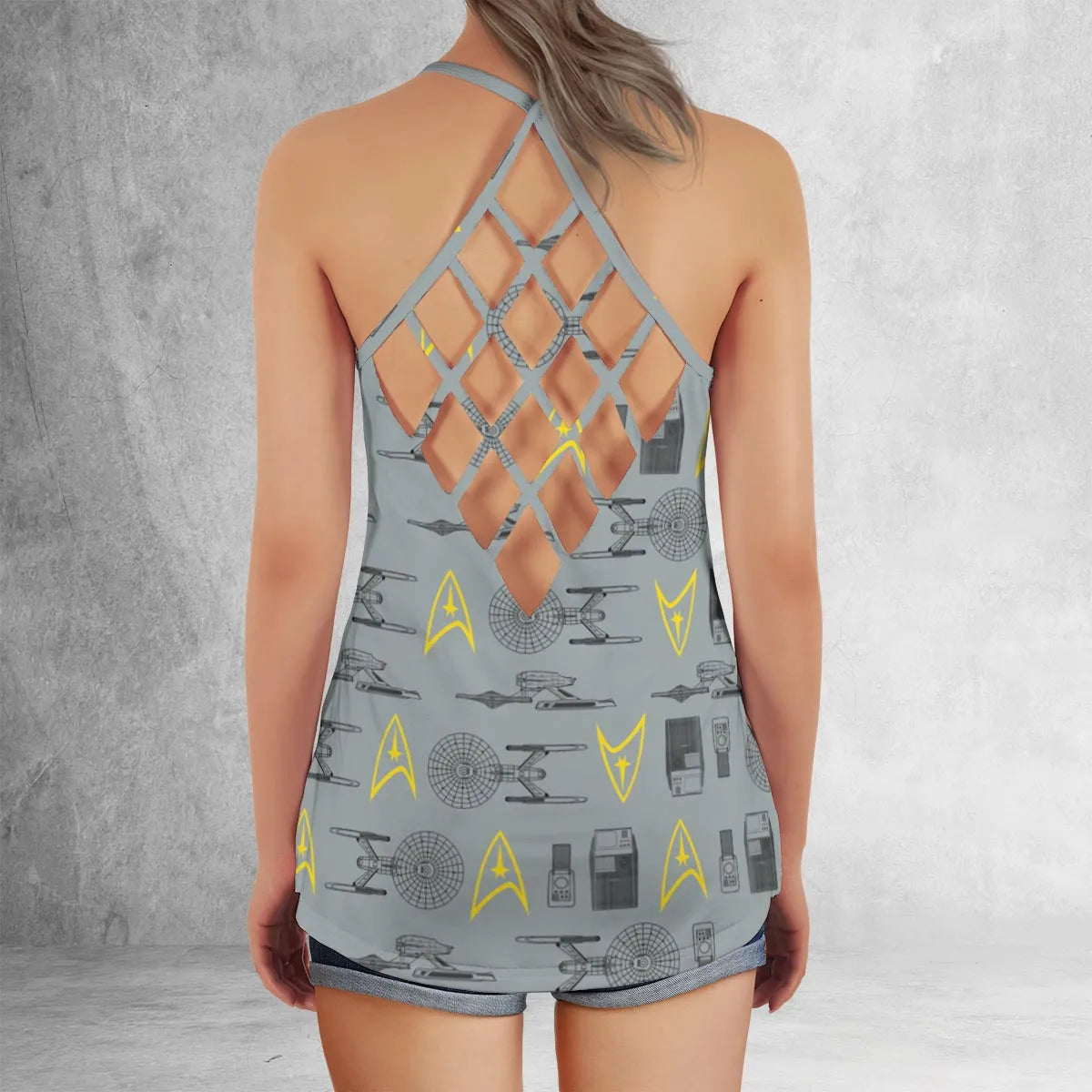 Criss Cross Tank Top - XVBN9771