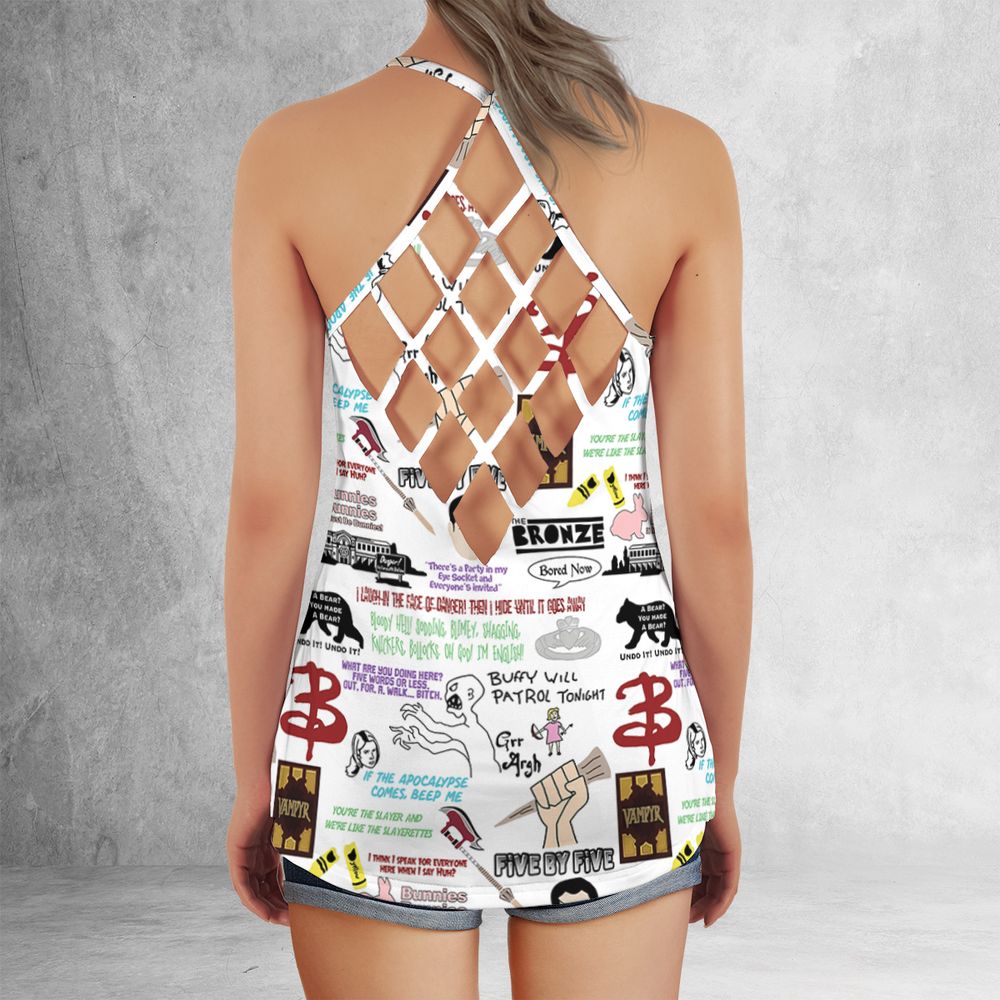 Criss Cross Tank Top - WEPH25M4 -  - 3