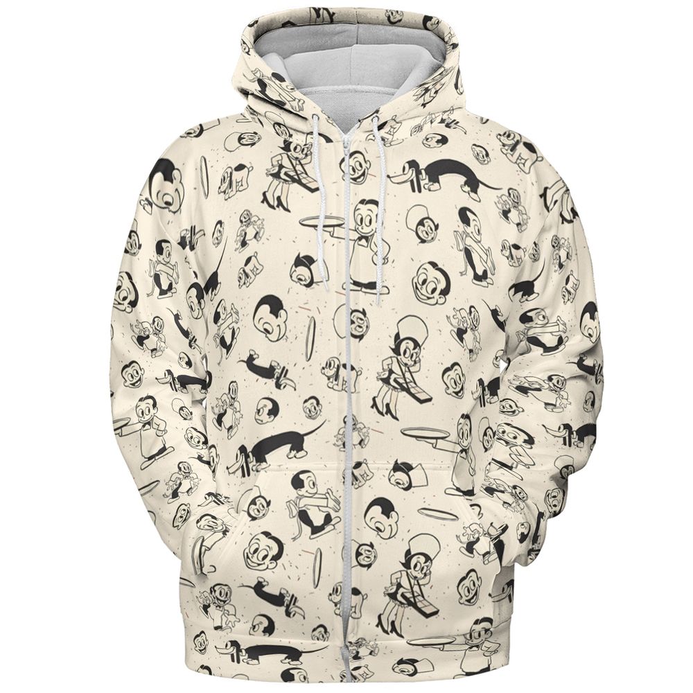 All-over Print Hoodie - Q7A8Q48J -  - 3