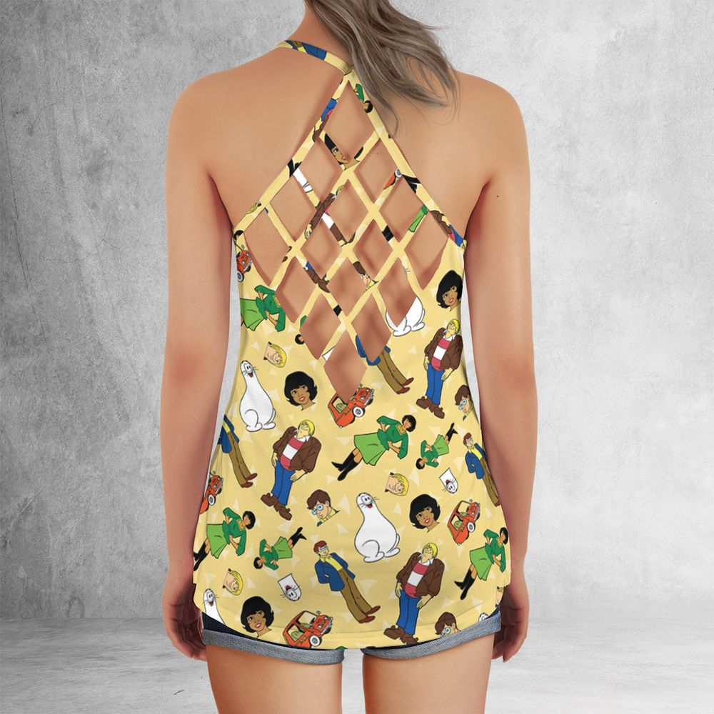 Criss Cross Tank Top - E3WAD5TC -  - 3