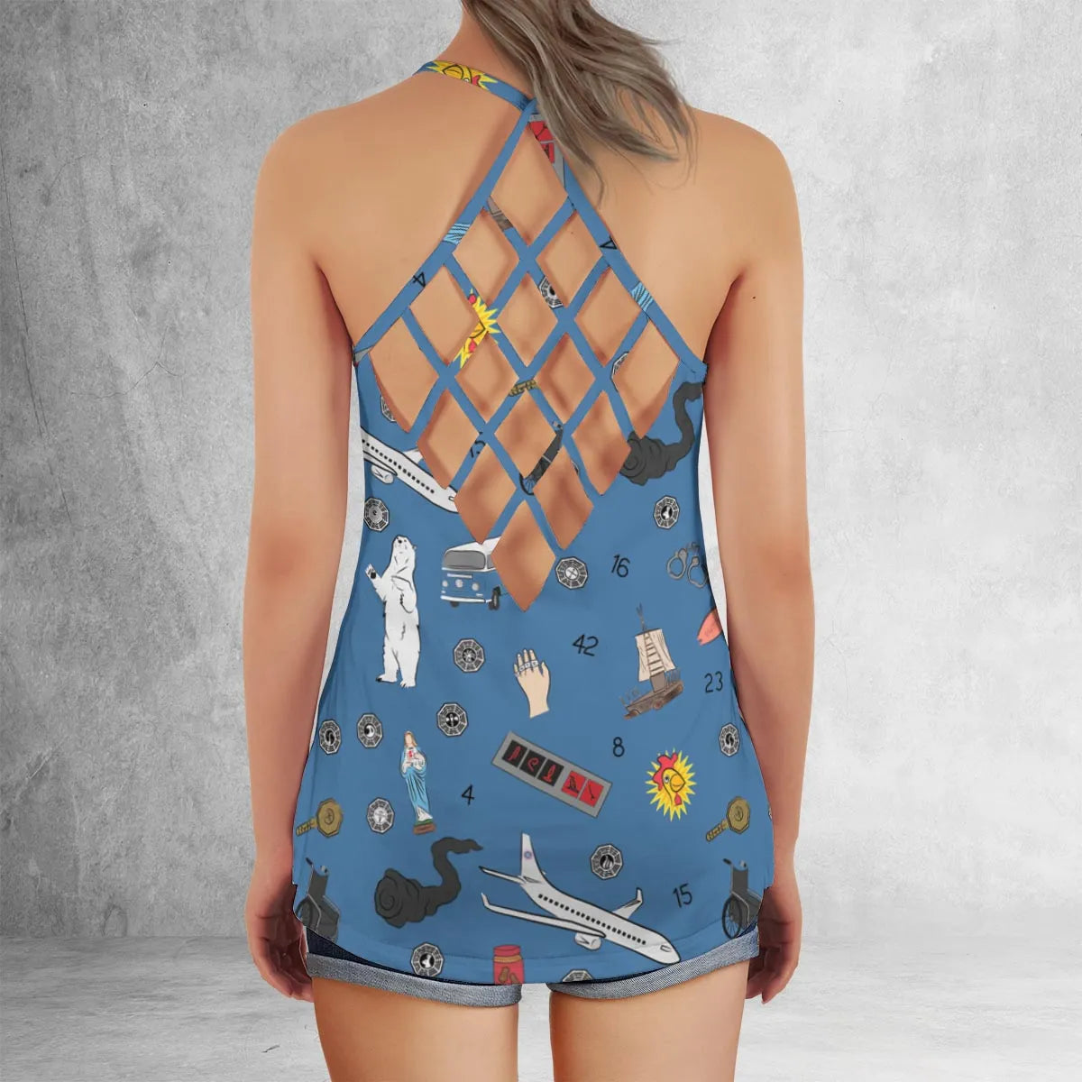 Criss Cross Tank Top - H929MNU7