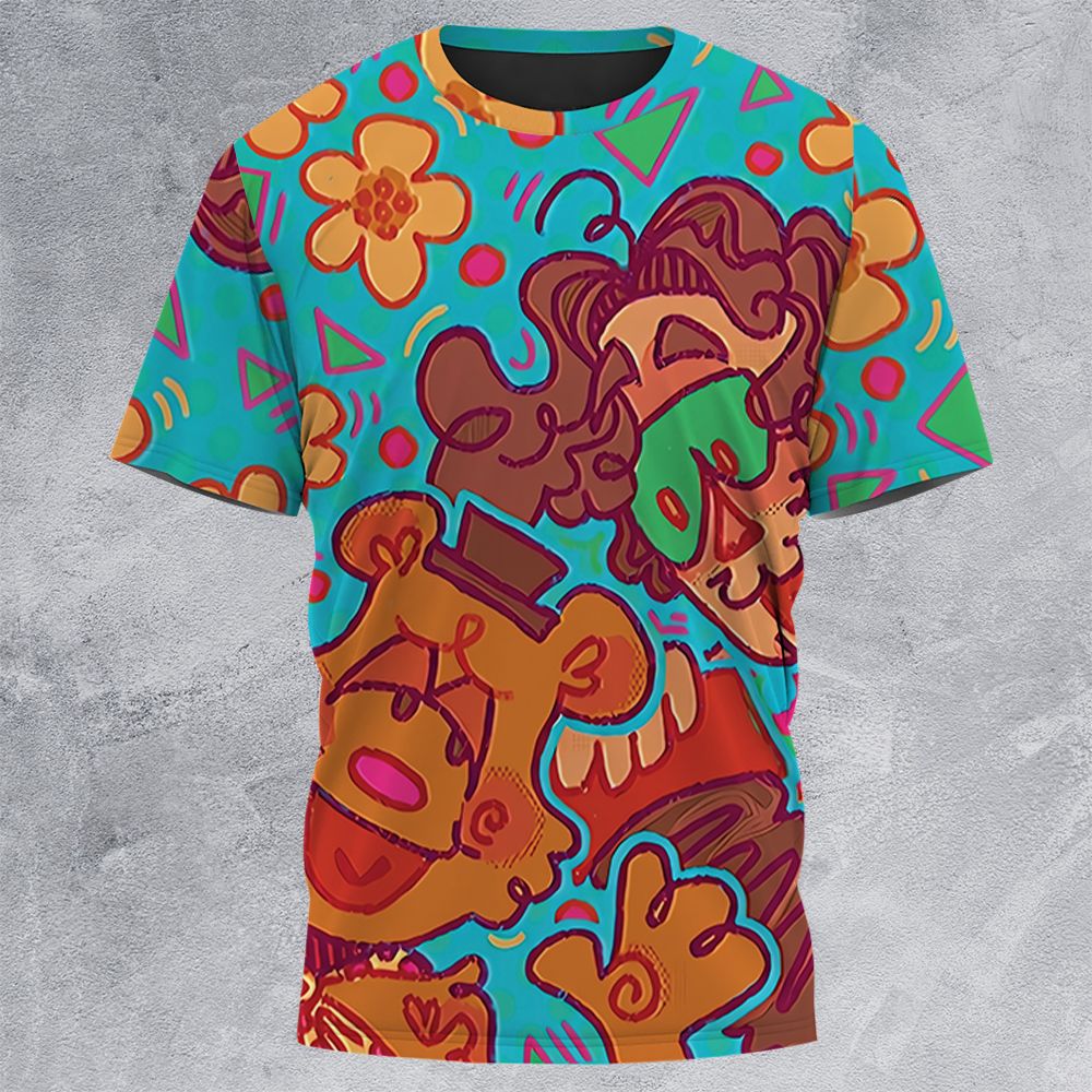 All-Over Print Unisex T-Shirt - 2NU6DJ97 -  - 3