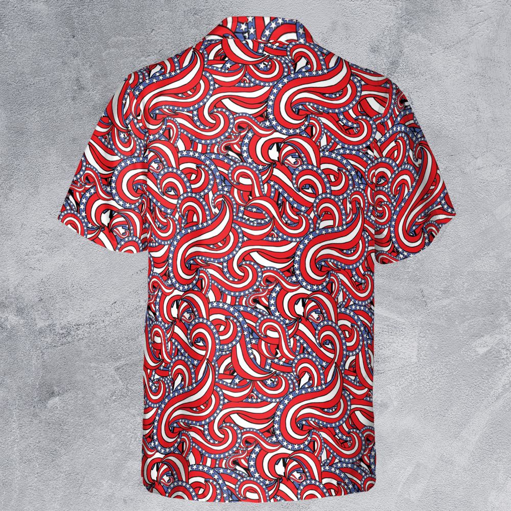 Patriotic American Flag Red White and Blue Stars -  - 3