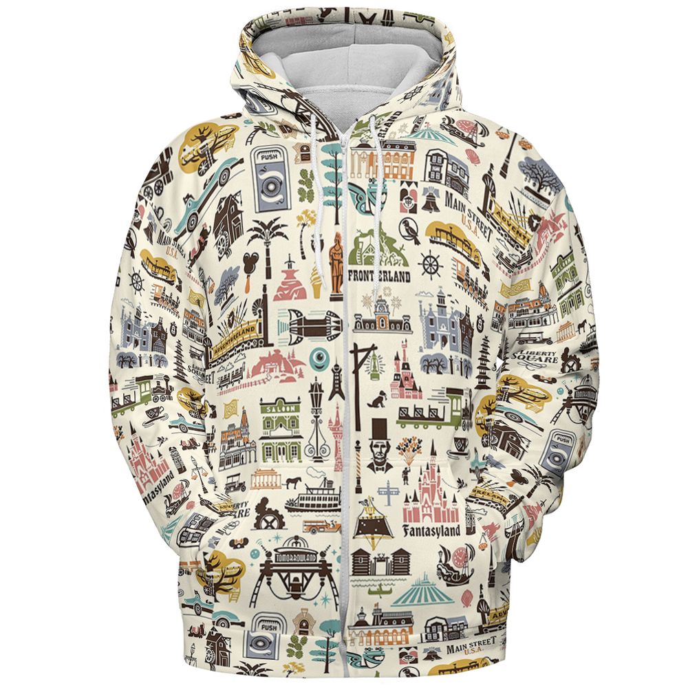 All-over Print Hoodie - 3KY2BTXV -  - 3