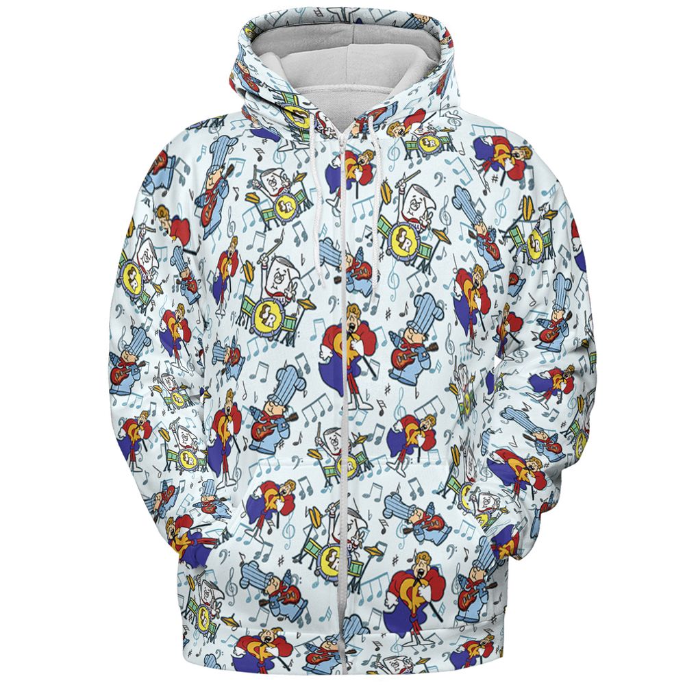 All-over Print Hoodie - 8PXWGHGU -  - 3