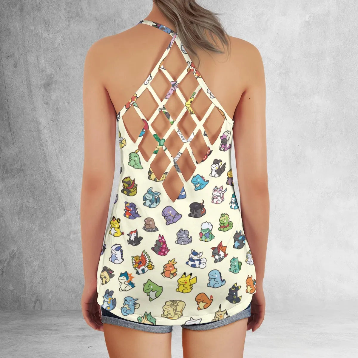 Criss Cross Tank Top - TGHS4KT8