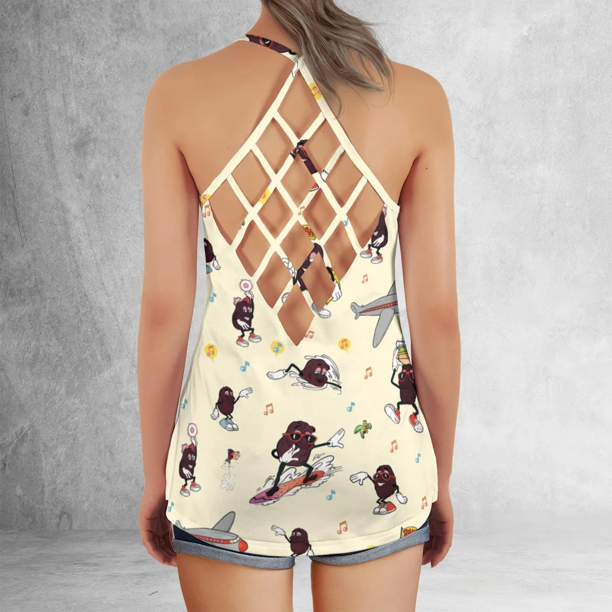 Criss Cross Tank Top - UCVYB3LM