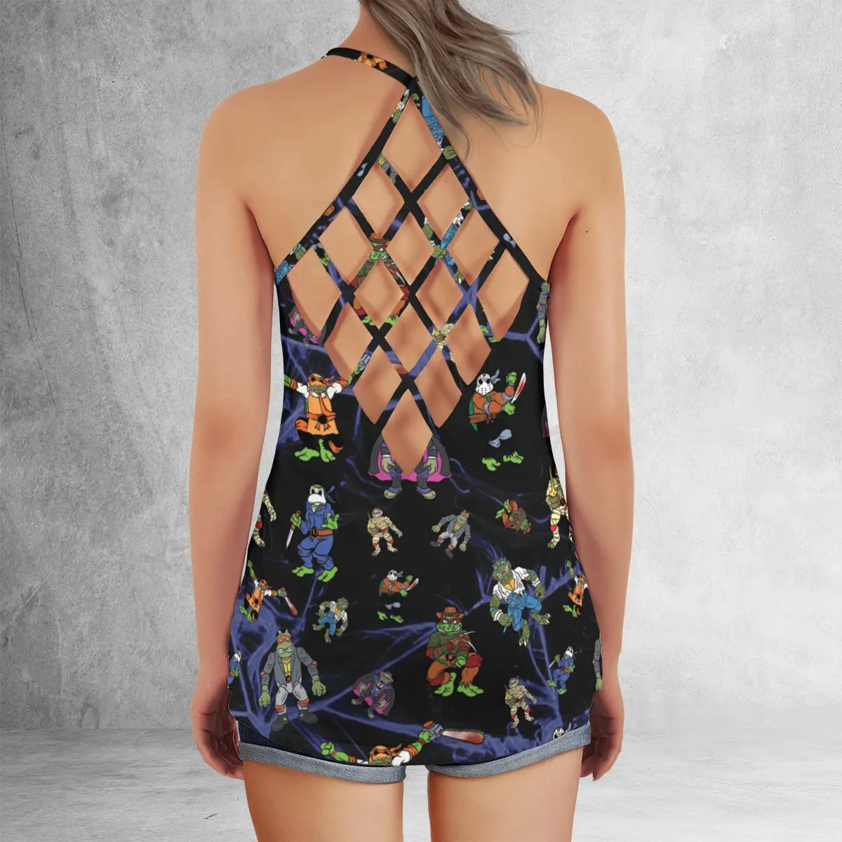 Criss Cross Tank Top - HGZS422E