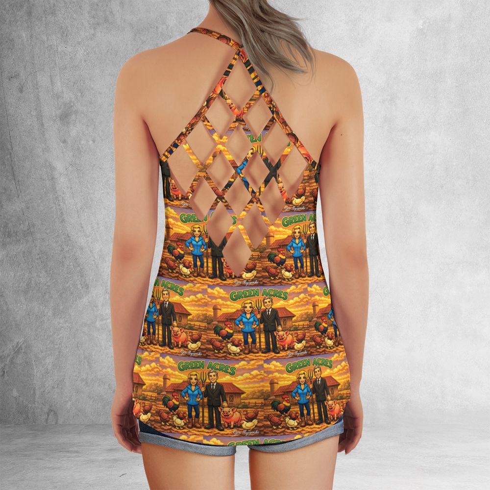 Criss Cross Tank Top - U858XPMJ -  - 3
