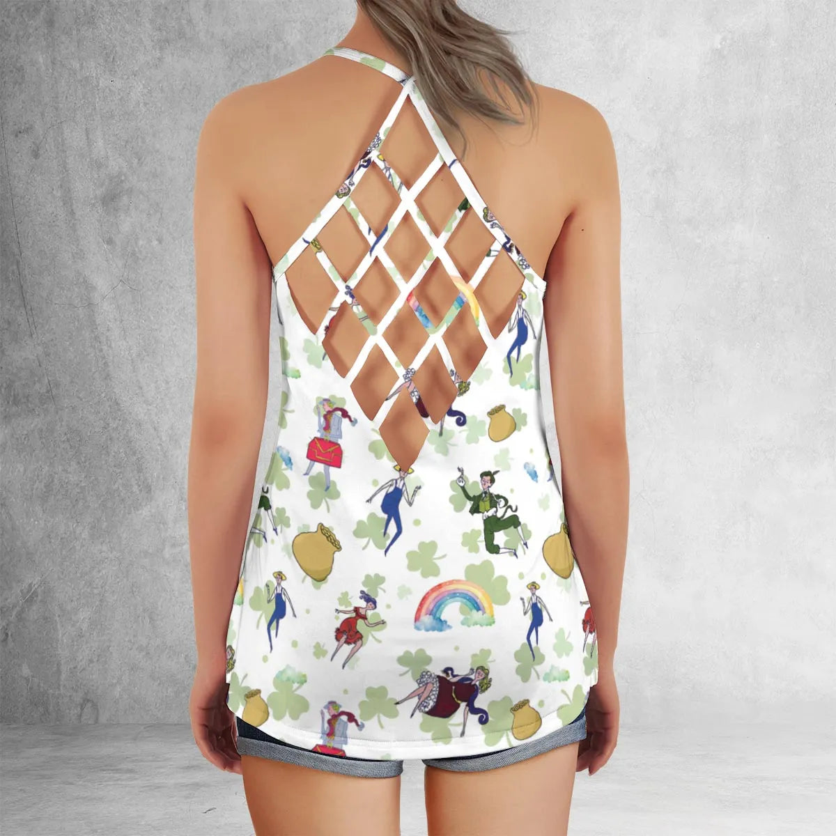 Criss Cross Tank Top - EC239XYQ