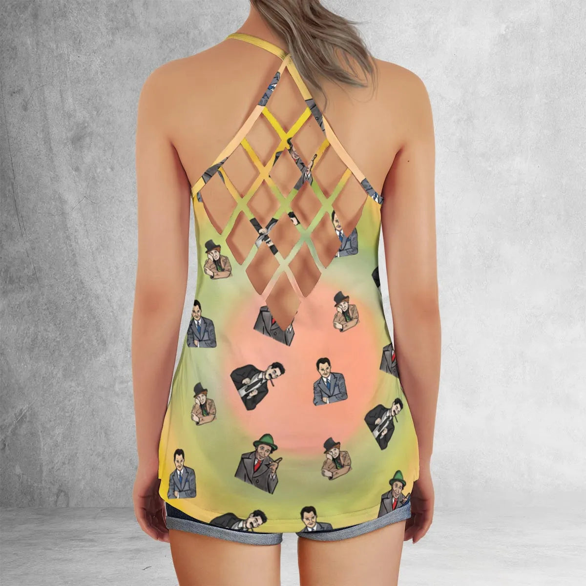 Criss Cross Tank Top - Y37JYTL6