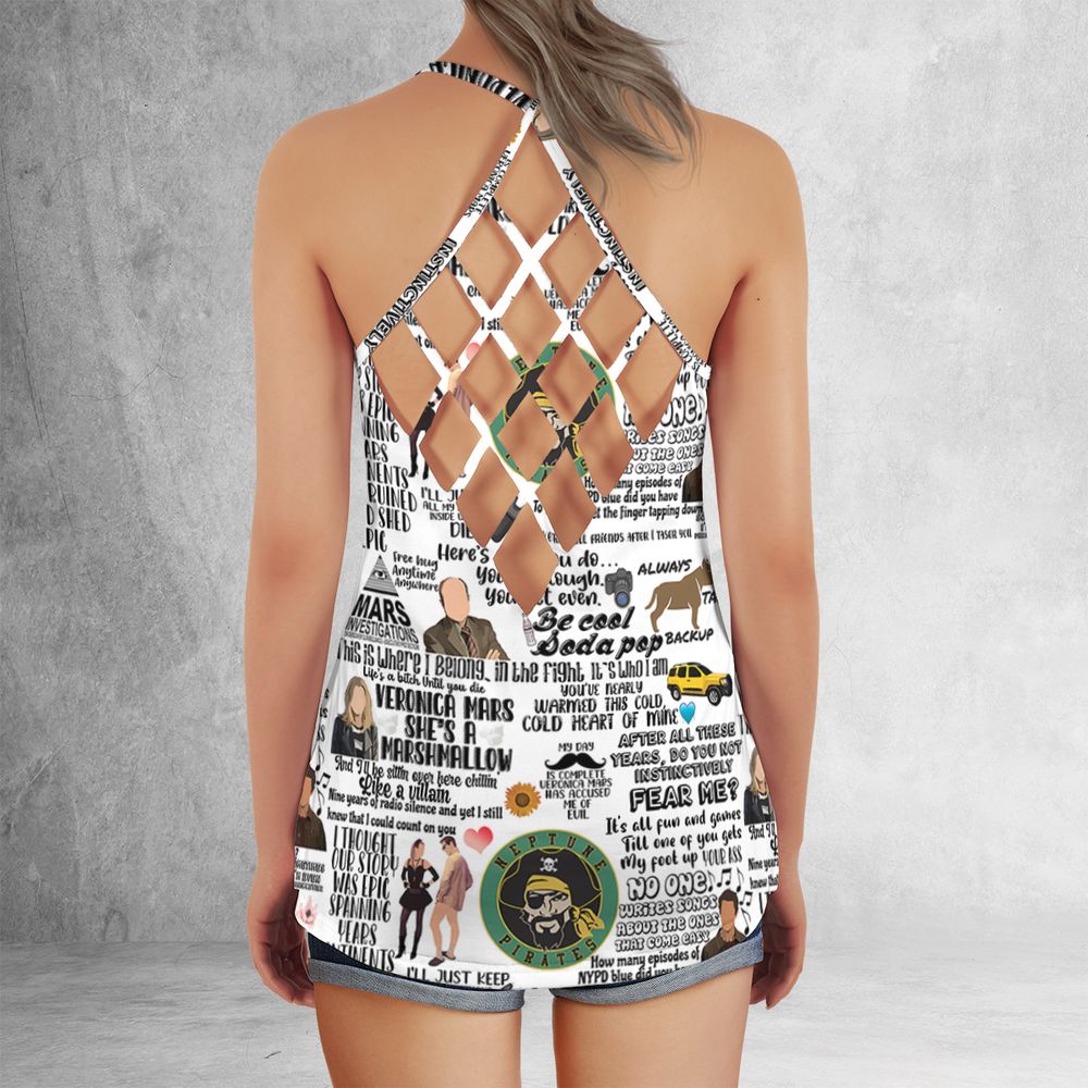Criss Cross Tank Top - SA24BF5F -  - 3