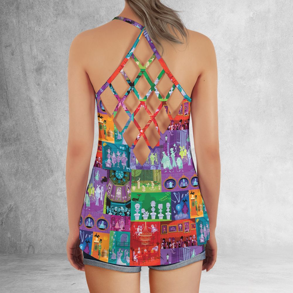 Criss Cross Tank Top - MA4P8PUR -  - 3