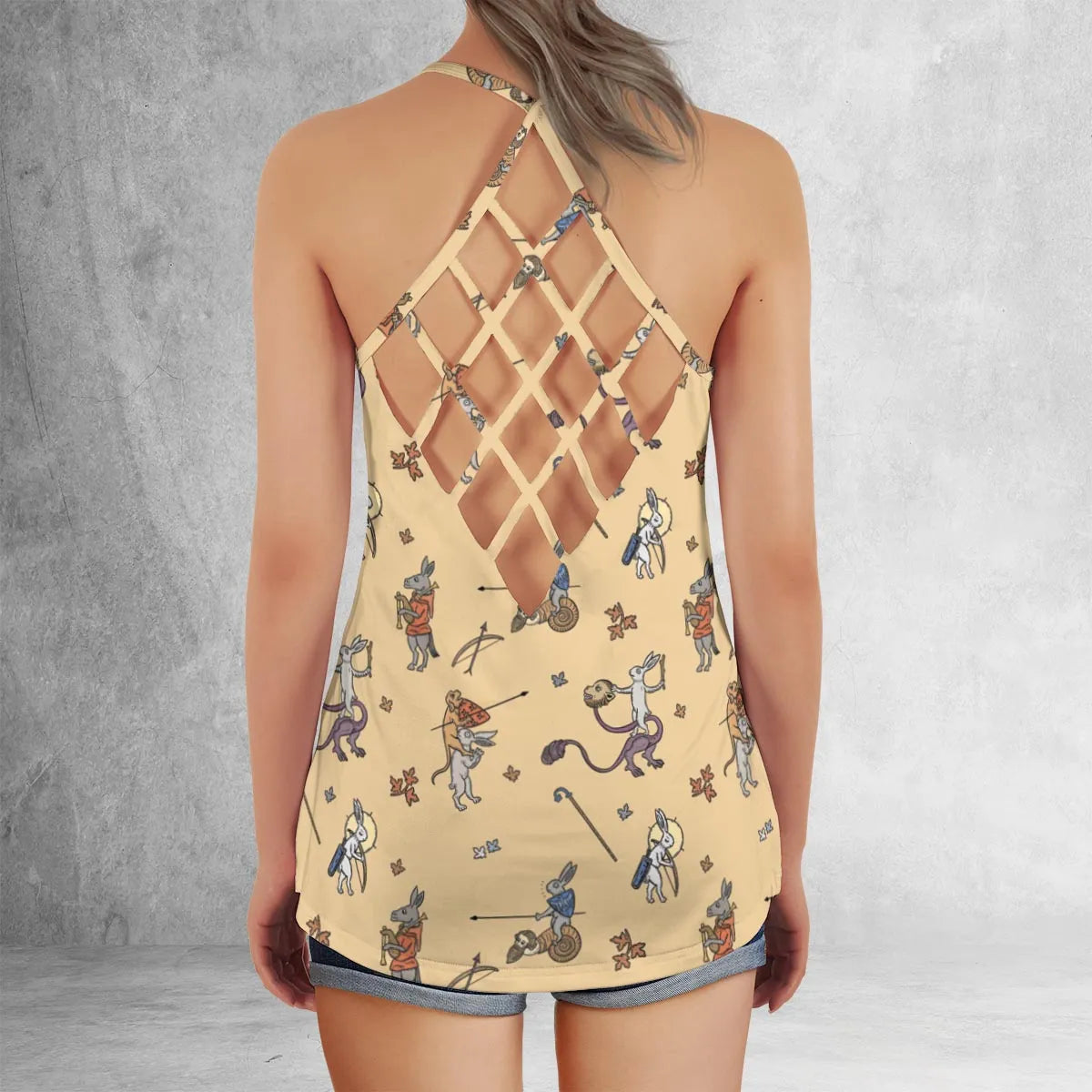 Criss Cross Tank Top - 4DDA27VW