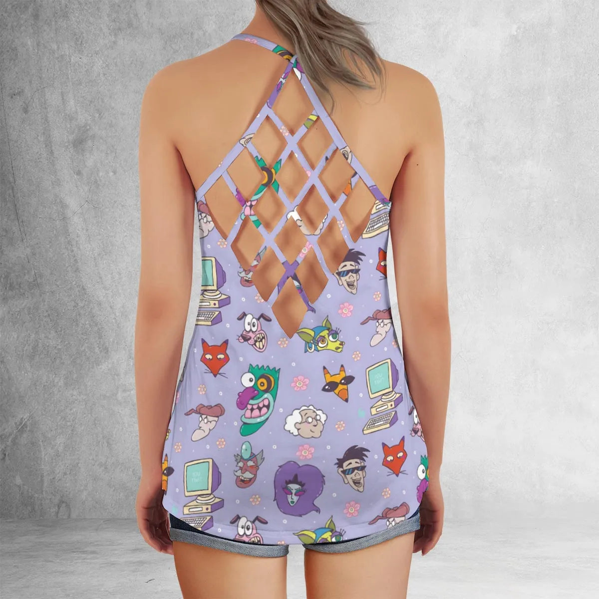 Criss Cross Tank Top - JJ7YMSWP