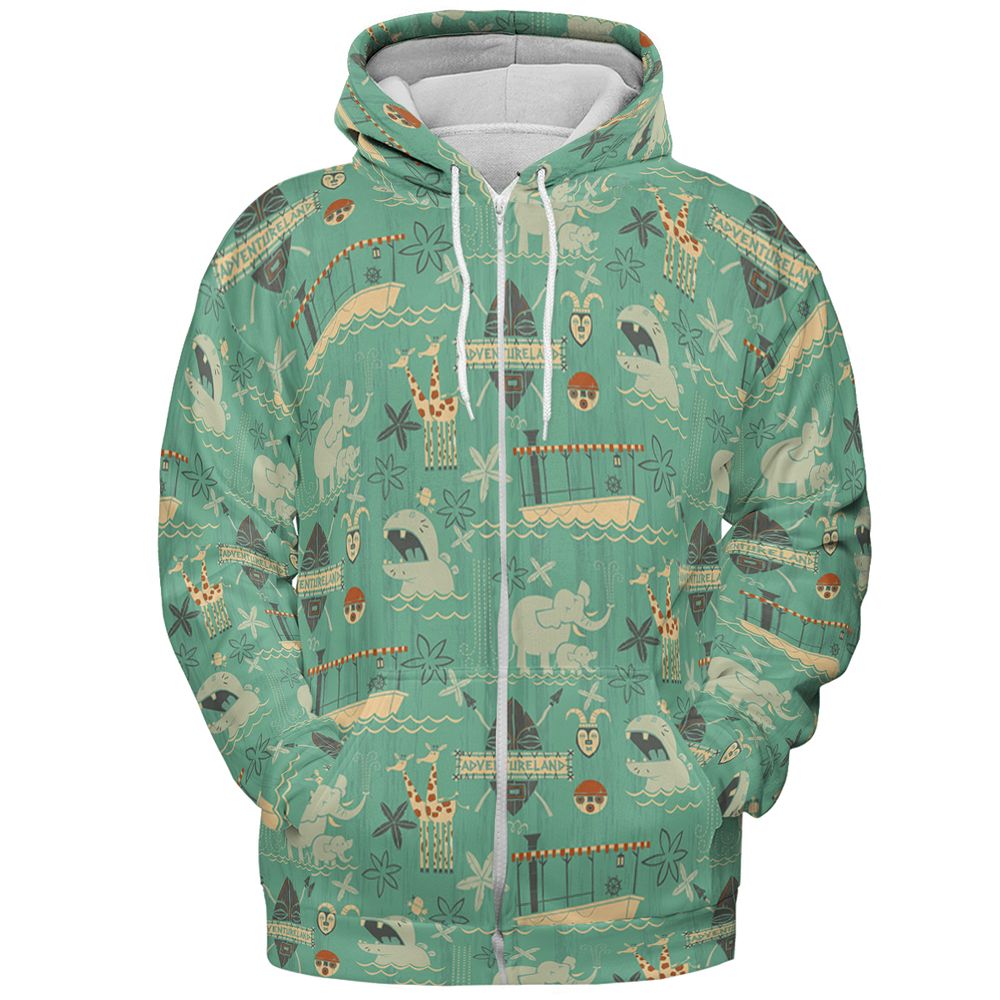 All-over Print Hoodie - D4P7US1R -  - 3
