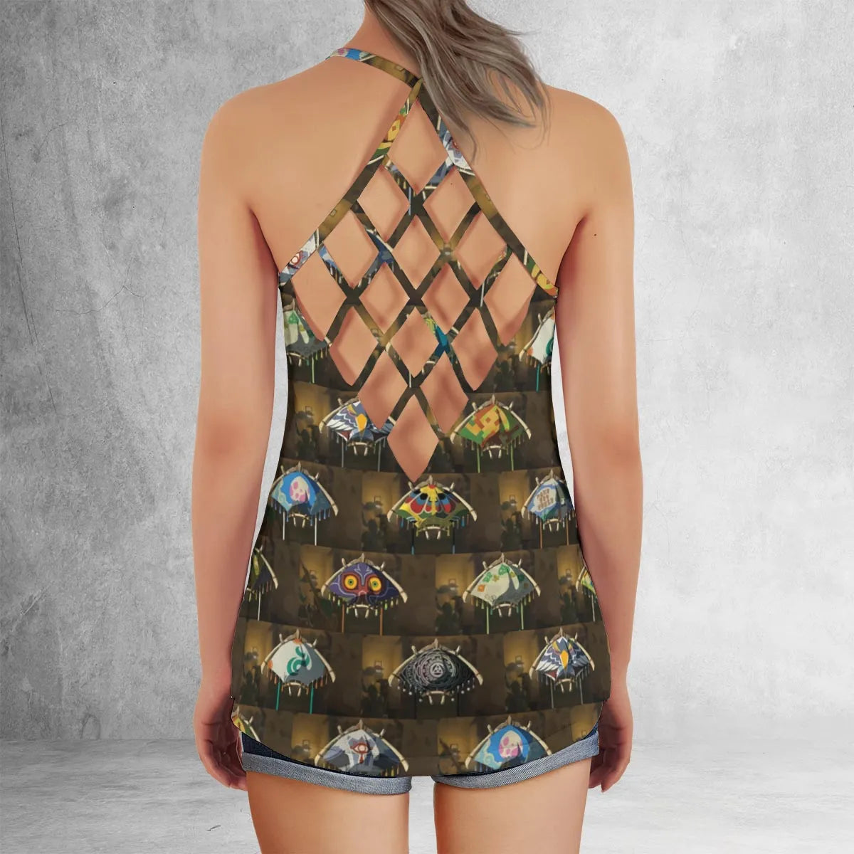 Criss Cross Tank Top - YJYPMVV2
