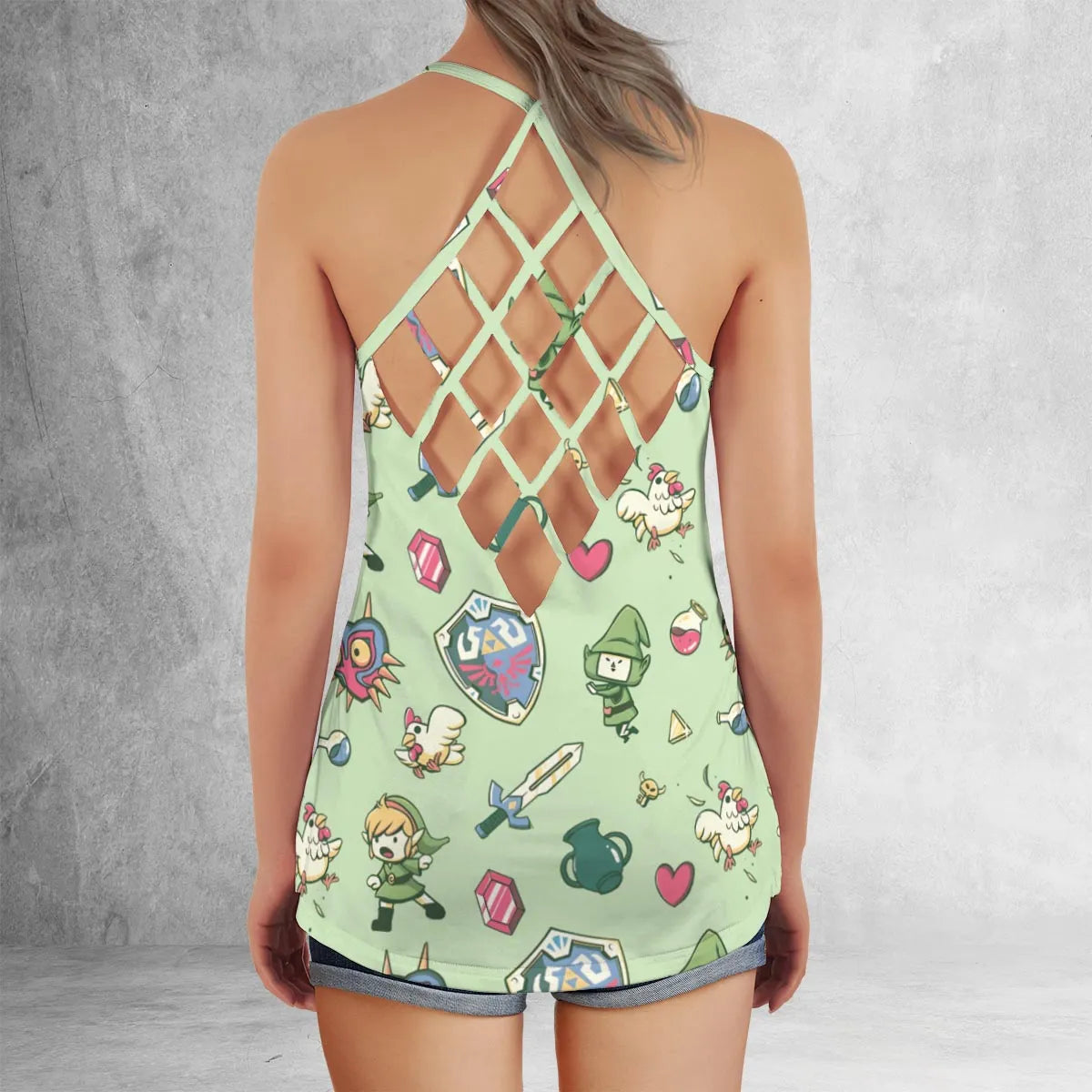 Criss Cross Tank Top - PB7RS9J6