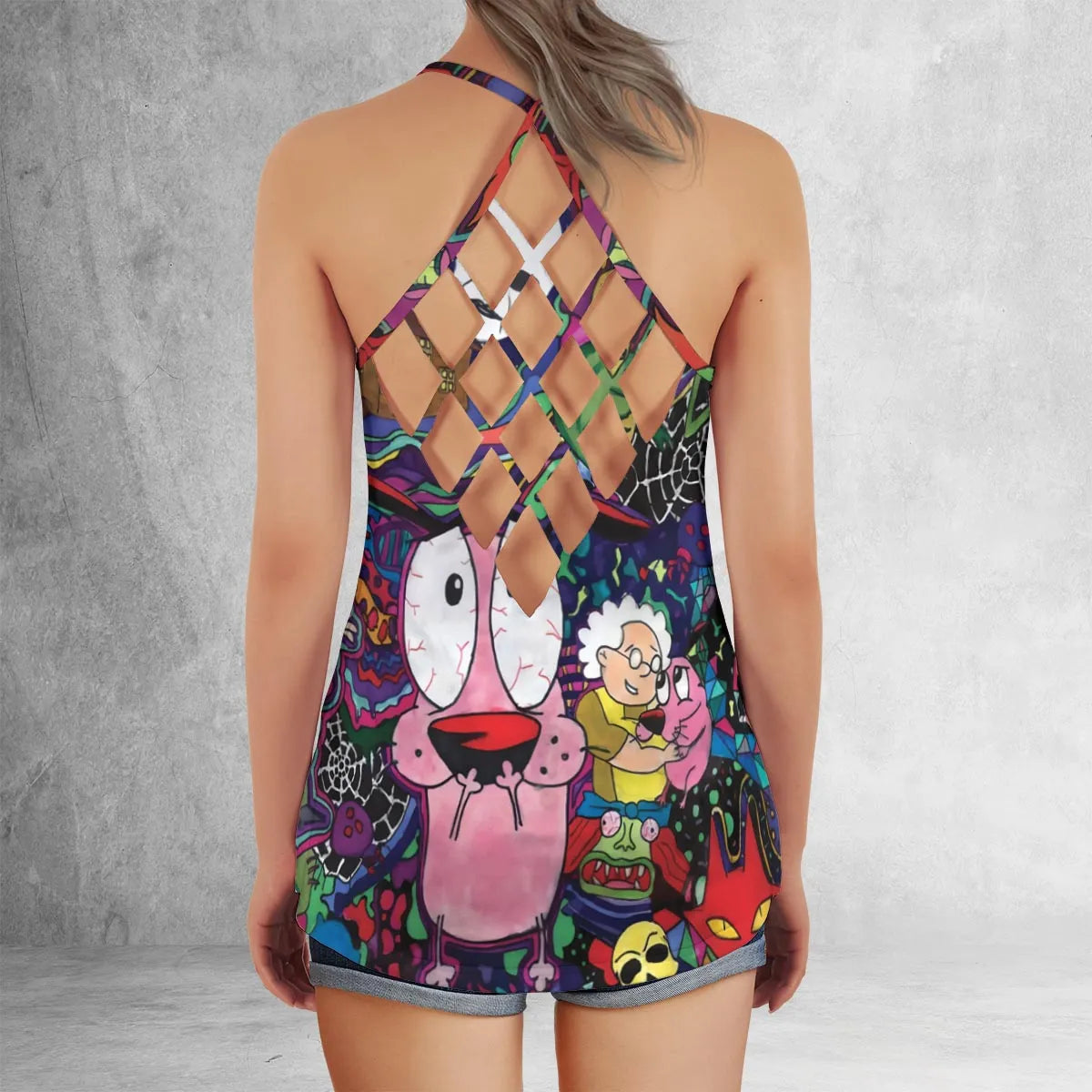 Criss Cross Tank Top - P5YUKECM